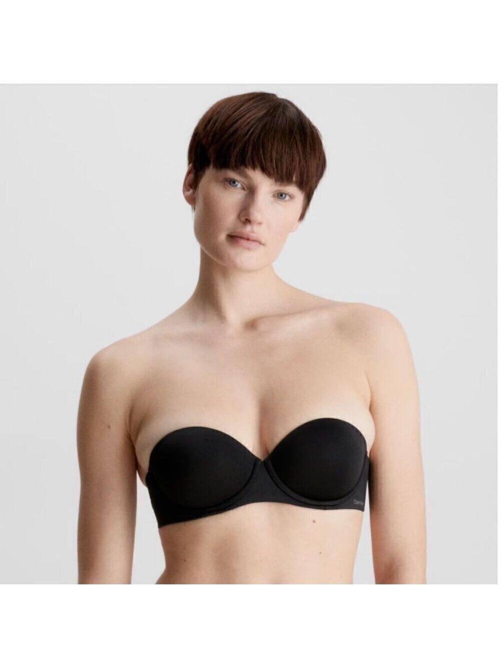 NWT Calvin Klein Strapless Push-Up Bra Black 32D